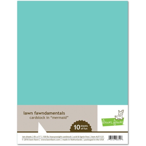 Lawn Fawndamentals Cardstock - Mermaid