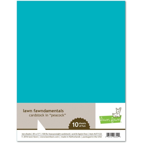 Lawn Fawndamentals Cardstock - Peacock
