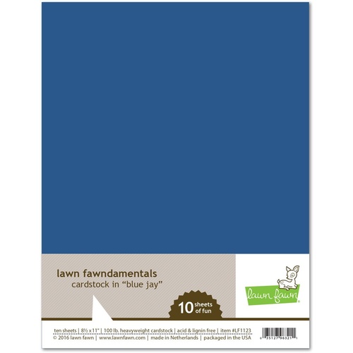 Lawn Fawn Blue Jay Cardstock 10pk