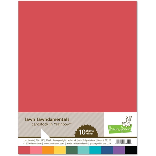 Lawn Fawndamentals Cardstock - Rainbow