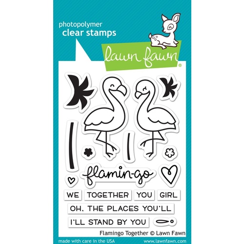 Lawn Fawn Stamp Flamingo Together
