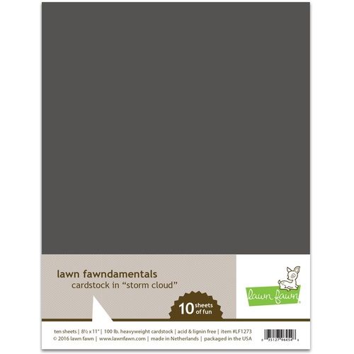 Lawn Fawndamentals Cardstock - Storm Cloud