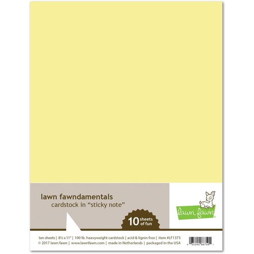 Lawn Fawndamentals Cardstock - Sticky Note 