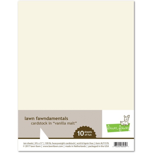Lawn Fawndamentals Cardstock - Vanilla Malt