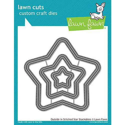 Lawn Fawn Lawn Cuts Die Outside In Stitched Star Stackables