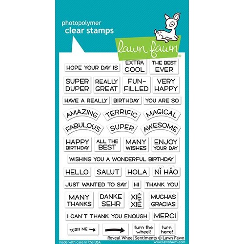 Lawn Fawn Reveal Wheel Sentiments Stamp