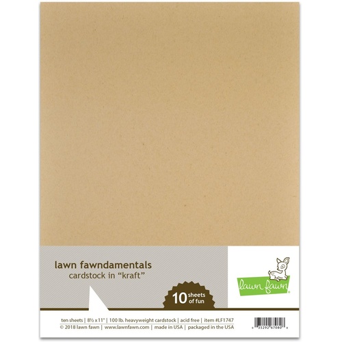 Lawn Fawn Kraft Cardstock 10pk