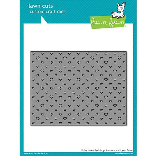Lawn Fawn Lawn Cuts Die Polka Heart Backdrop (Landscape)