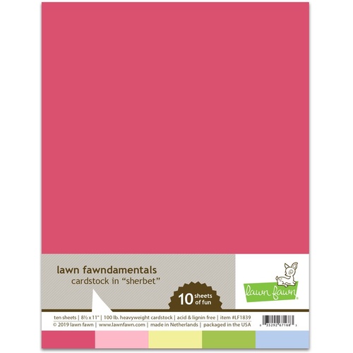 Lawn Fawndamentals Cardstock - Sherbert