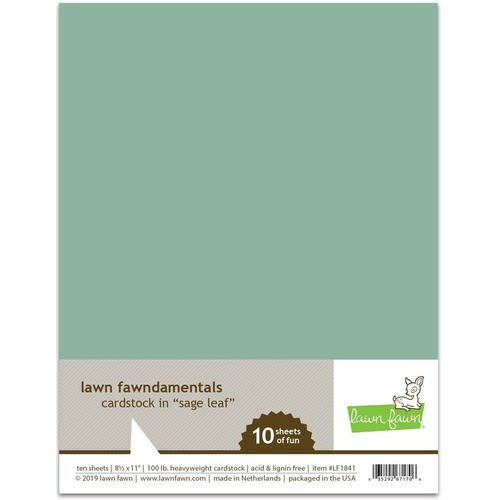 Lawn Fawndamentals Cardstock - Sage Leaf