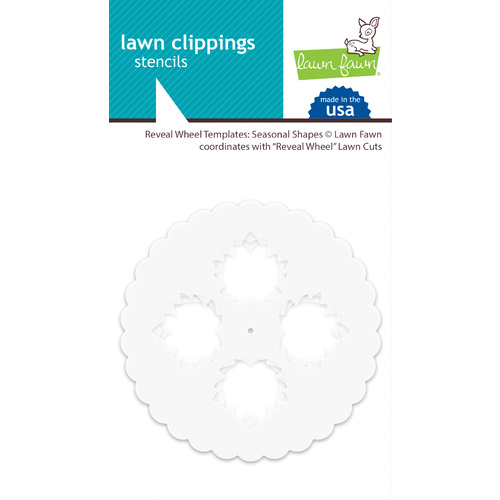 Lawn Fawn Clippings Reveal Wheel Template Seasonal Shapes