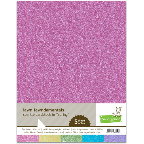 Lawn Fawn Sparkle Cardstock Spring