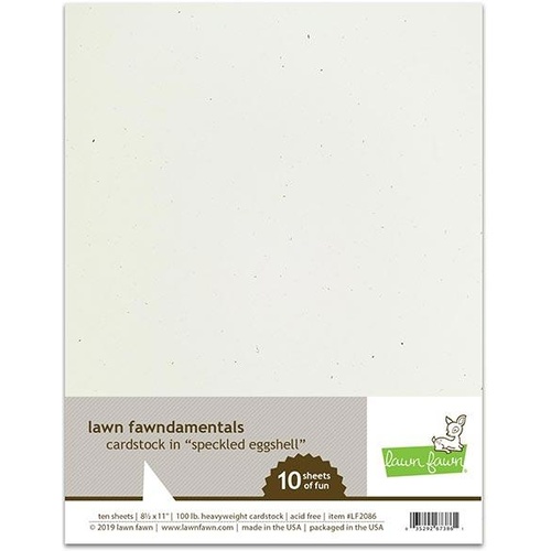 Lawn Fawn Cardstock Speckled Eggshell 10pk