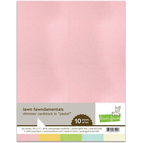 Lawn Fawn Pastel Shimmer Cardstock 