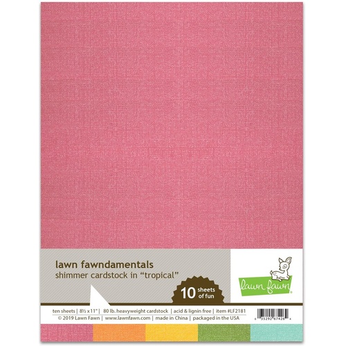 Lawn Fawn Tropical Shimmer Cardstock