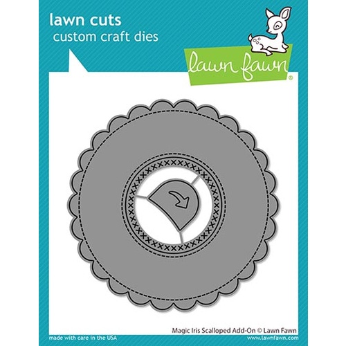 Lawn Fawn Magic Iris Scalloped Add-on Die