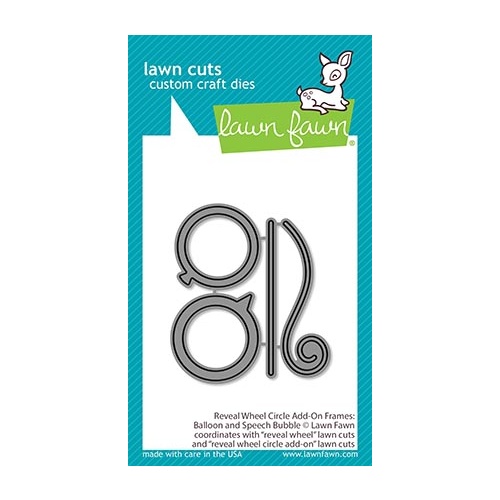 Lawn Fawn Lawn Cuts Die Reveal Wheel Circle Add-on Frames : Balloon and Speech Bubble