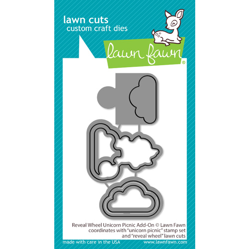 Lawn Fawn Lawn Cuts Die Reveal Wheel Unicorn Picnic Add-on