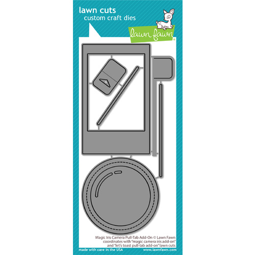 Lawn Fawn Lawn Cuts Die Magic Iris Camera Pull-tab Add-on