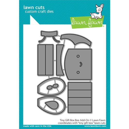 Lawn Fawn Lawn Cuts Die Tiny Gift Box Bee Add-on