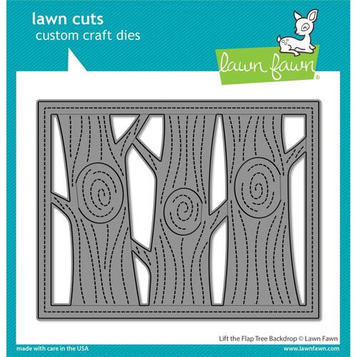 Lawn Fawn Lawn Cuts Die Lift the Flap tree Backdrop