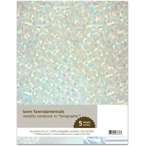 Lawn Fawndamentals Cardstock - Holographic Metallic