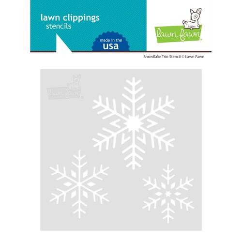Lawn Fawn Stencil Snowflake Trio