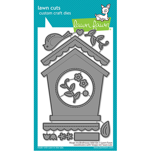 Lawn Fawn Magic Iris Birdhouse Add-On Lawn Cuts Die