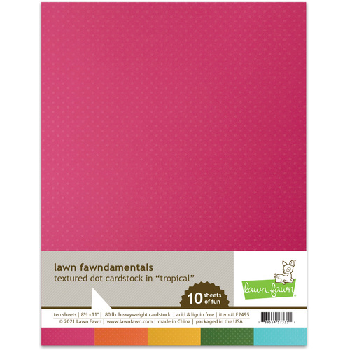 Lawn Fawndamentals Cardstock - Tropical Textured Dots