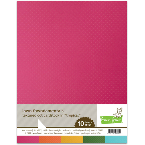 Lawn Fawn Textured Dot Cardstock Tropical