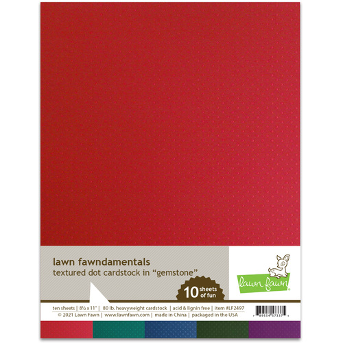 Lawn Fawndamentals Cardstock - Gemstone Textured Dots
