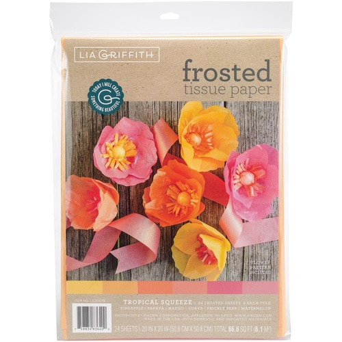 Lia Griffith 20" Frosted Tissue Paper Tropical Squeeze