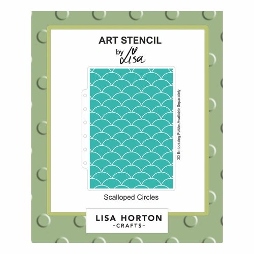 Lisa Horton Scalloped Circles Art Stencil