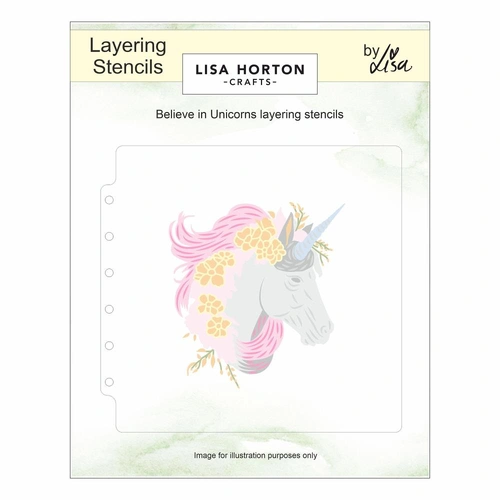 Lisa Horton Believe in Unicorns Layering Stencils