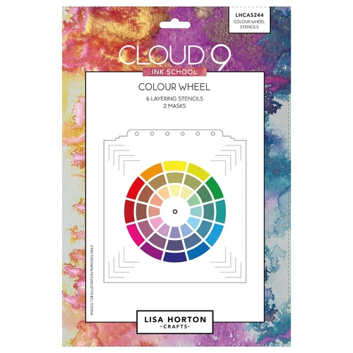 Lisa Horton Cloud 9 Ink School - Colour Wheel Stencils