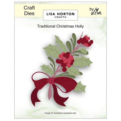 Lisa Horton Traditional Christmas Holly Die