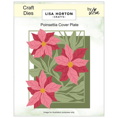 Lisa Horton Poinsettia Cover Plate Die