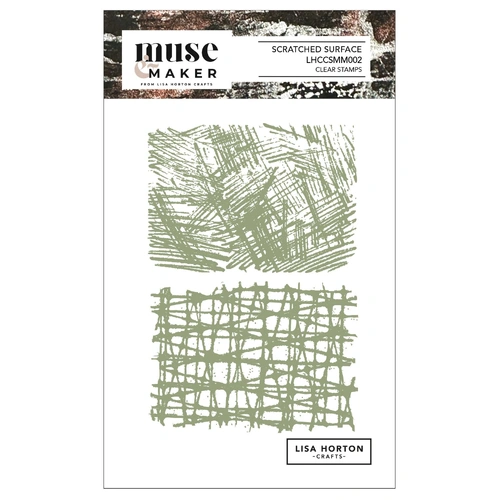 Lisa Horton Muse & Maker A6 Clear Stamp Set - Scratched Surface