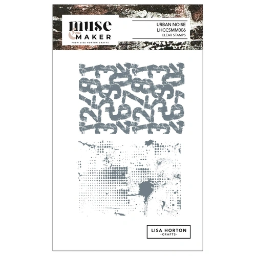 Lisa Horton Muse & Maker A6 Clear Stamp Set - Urban Noise