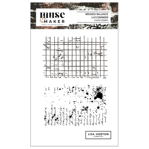 Lisa Horton Muse & Maker A6 Clear Stamp Set - Broken Balance