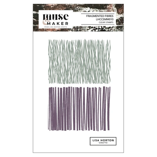 Lisa Horton Muse & Maker A6 Clear Stamp Set - Fragmented Fibres