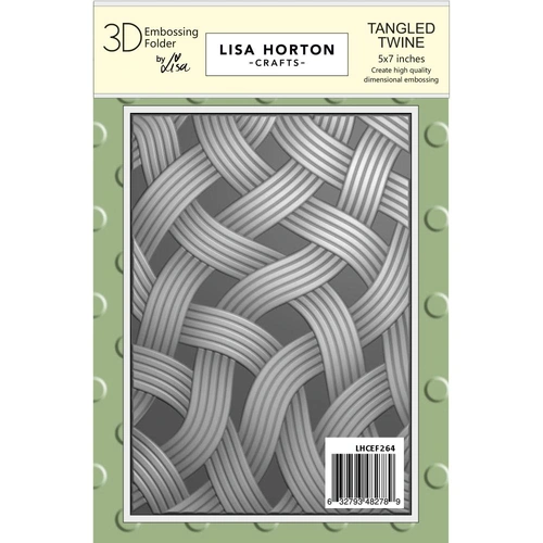Lisa Horton Tangled Twine 3D Embossing Folder