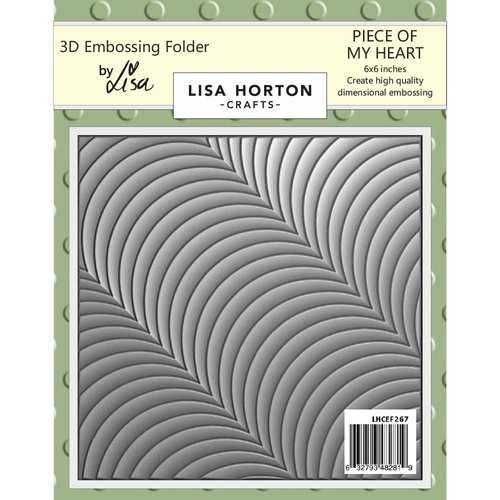 Lisa Horton Piece of My Heart 3D Embossing Folder