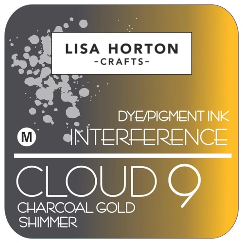 Lisa Horton Cloud 9 Interference Ink Pad - Charcoal Gold Shimmer