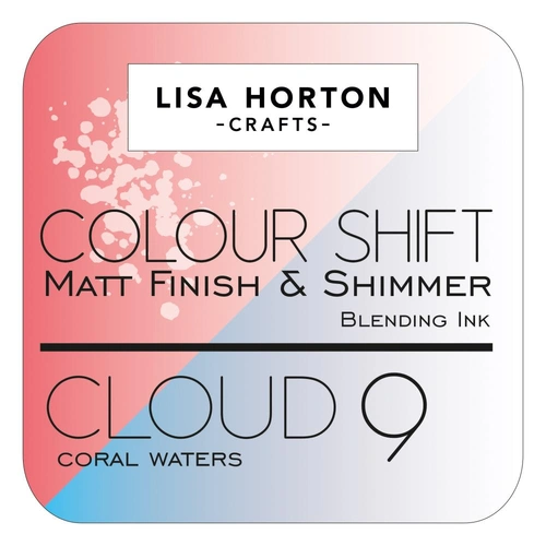 Lisa Horton Cloud 9 Colour Shift Matt Finish & Shimmer Blending Ink Pad - Coral Waters