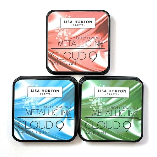 Lisa Horton Cloud 9 Metallic Ink Pad Set - Winter 2025