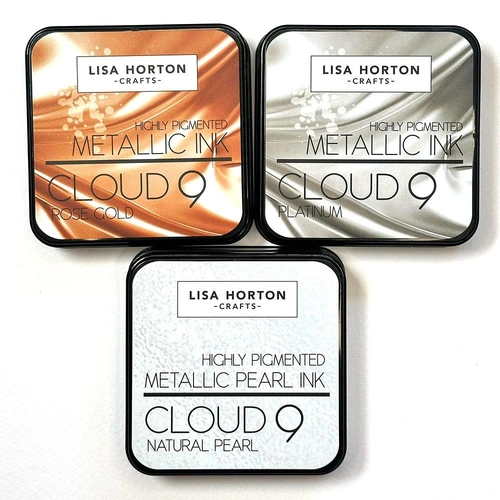 Lisa Horton Cloud 9 Metallic Ink Pad Set - Alchemist's Mix Metallic & Pearl