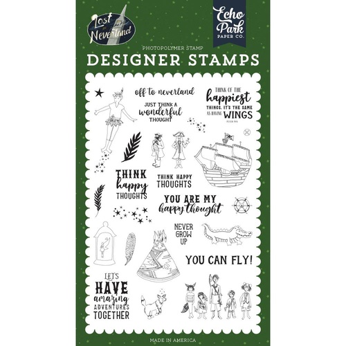 Echo Park Lost in Neverland Stamp Off to Neverland