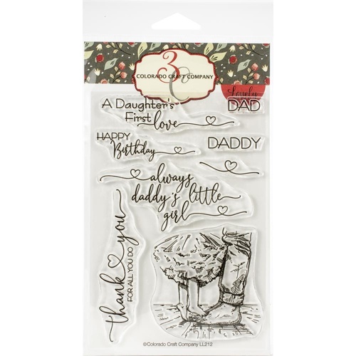 Colorado Craft Company Lovely Legs Stamp Daddy's Girl
