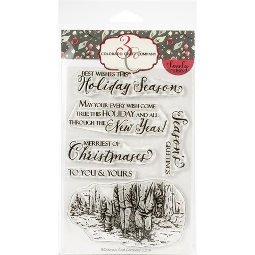 Colorado Craft Company Lovely Legs Stamp Holiday Tree